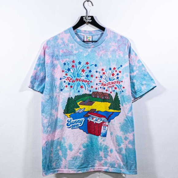Stay Cool T-Shirt Smirnoff Ice Sunny Days Tie Dye Large Y2K Streetwear - Picture 1 of 6